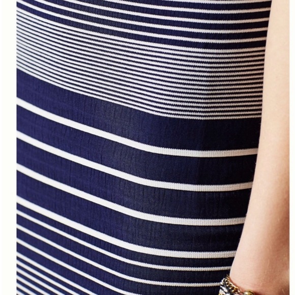 Maeve Edisto Column Navy Blue White Stripe Size XS - Picture 9 of 9